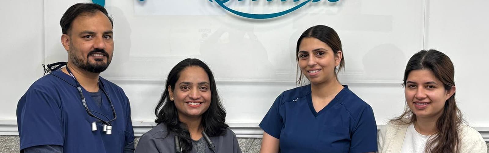 The Martindale Smiles dental team at their NE Calgary clinic